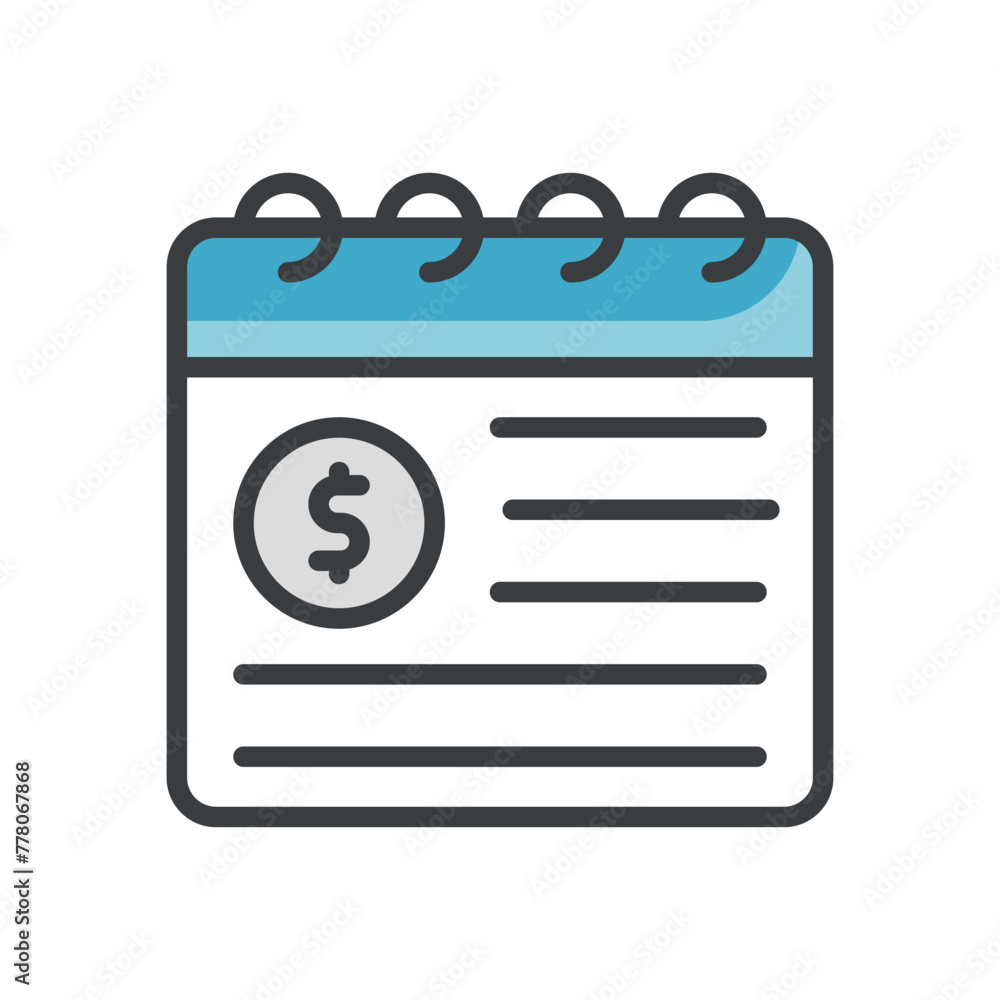 Business Schedule vector icon Business Schedule vector icon