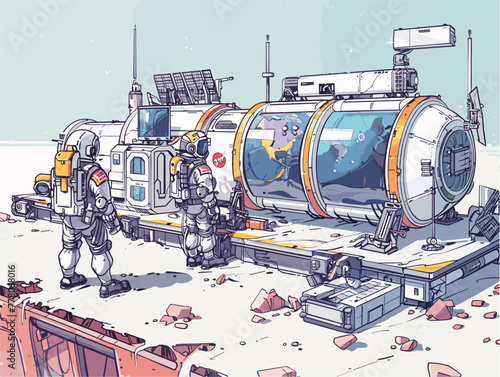 collaborative space station construction