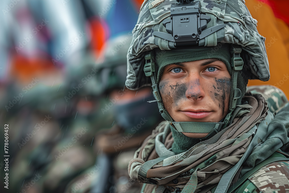 Close Up of Person in Military Uniform Close Up of Person in Military Uniform