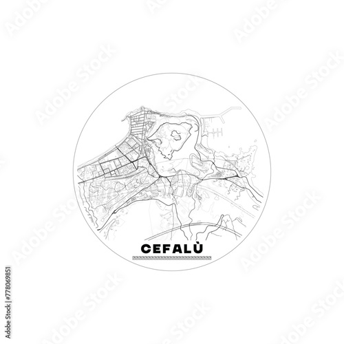 Map of Cefalù