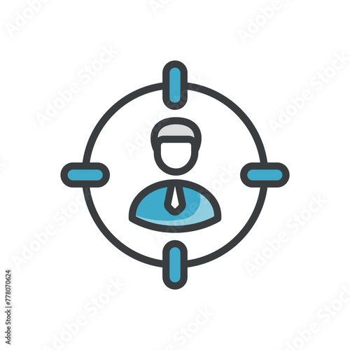 Head Hunting vector icon