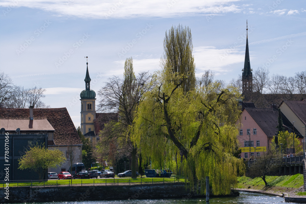 Konstanz, Blick zum Münster im Frühling