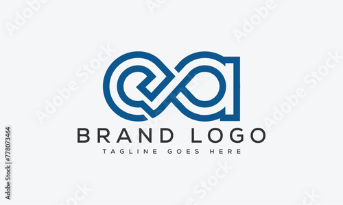 letter EA logo design vector template design for brand