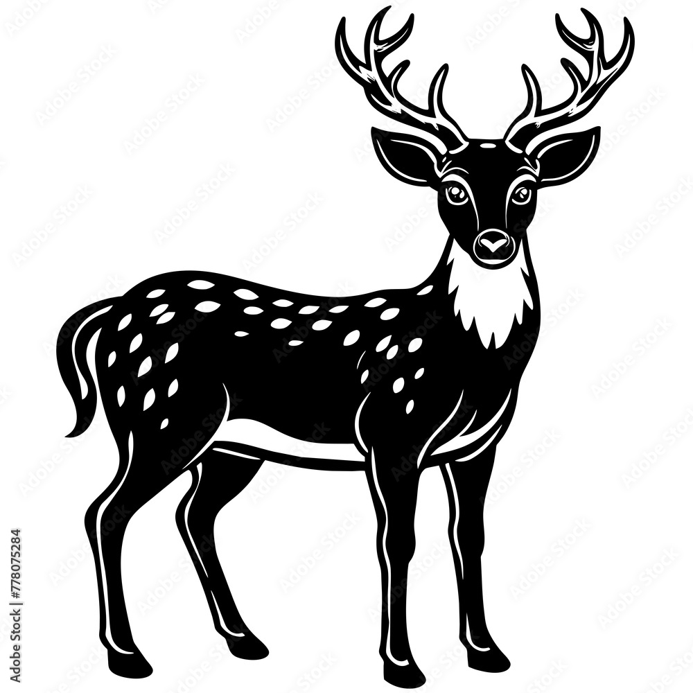 Obraz premium Deer vector illustration