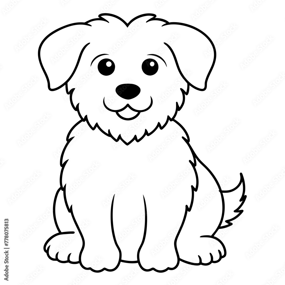 Fototapeta premium Dog vector illustration. 