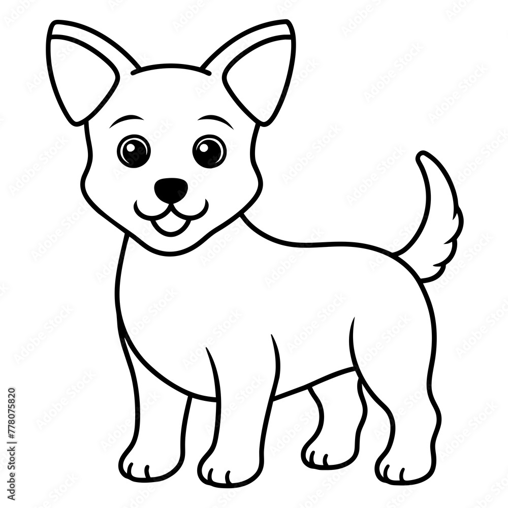 Dog vector illustration.
Dog vector illustration.
