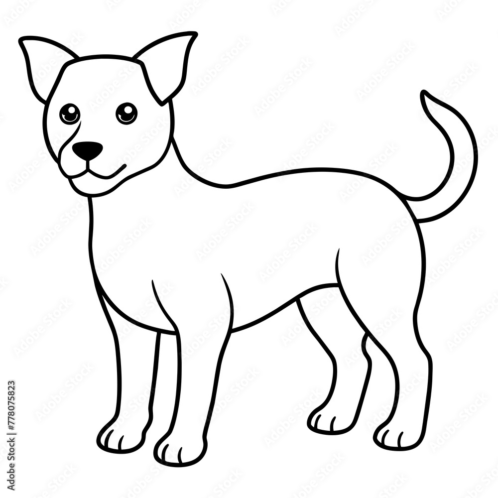  Dog vector illustration.
