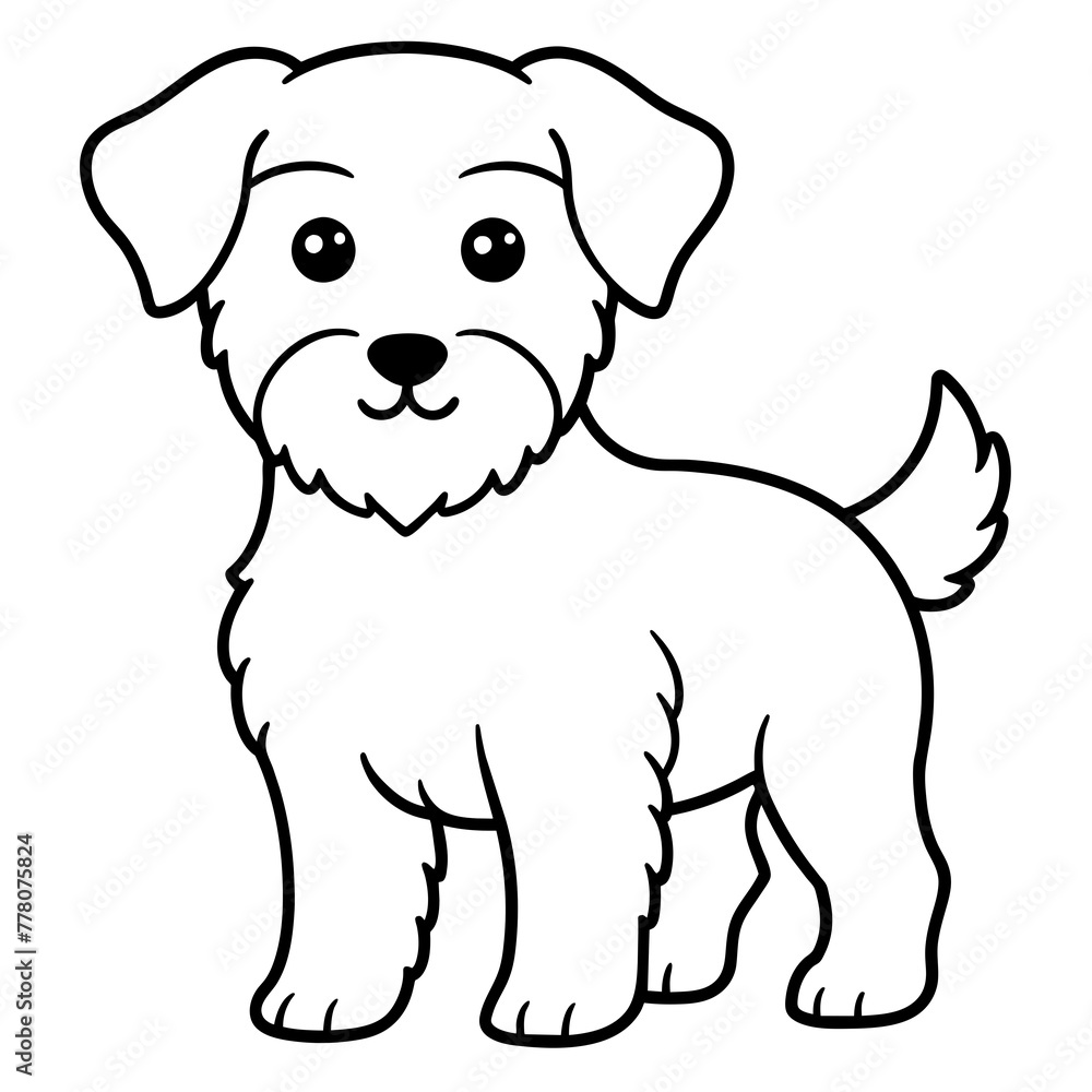  Dog vector illustration.
