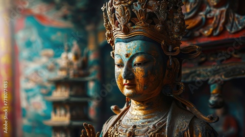 Collage asian culture and religion © Kosvintseva