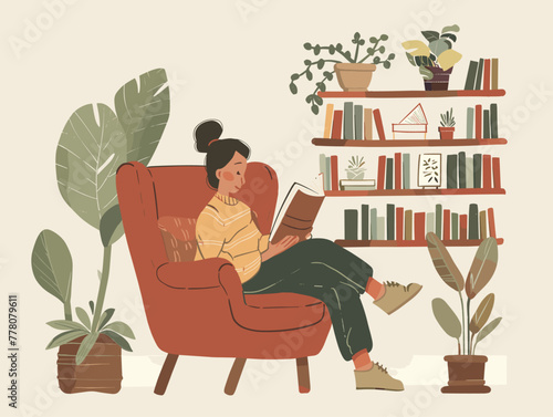 reading retreat in bookstore corner