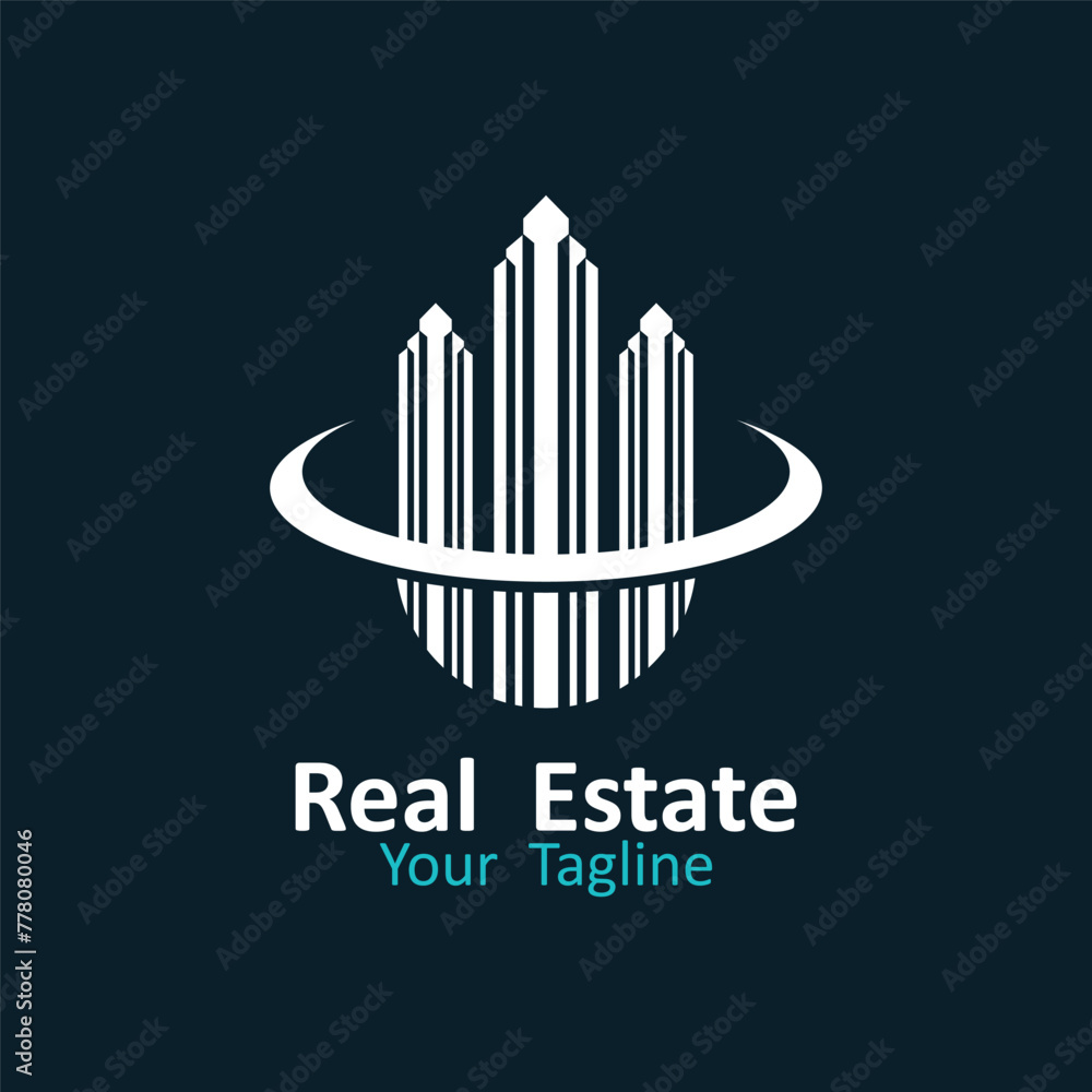 Real estate logo. This logo is ideal for real estate company, property development company and similar. Real estate logo. This logo is ideal for real estate company, property development company and similar.