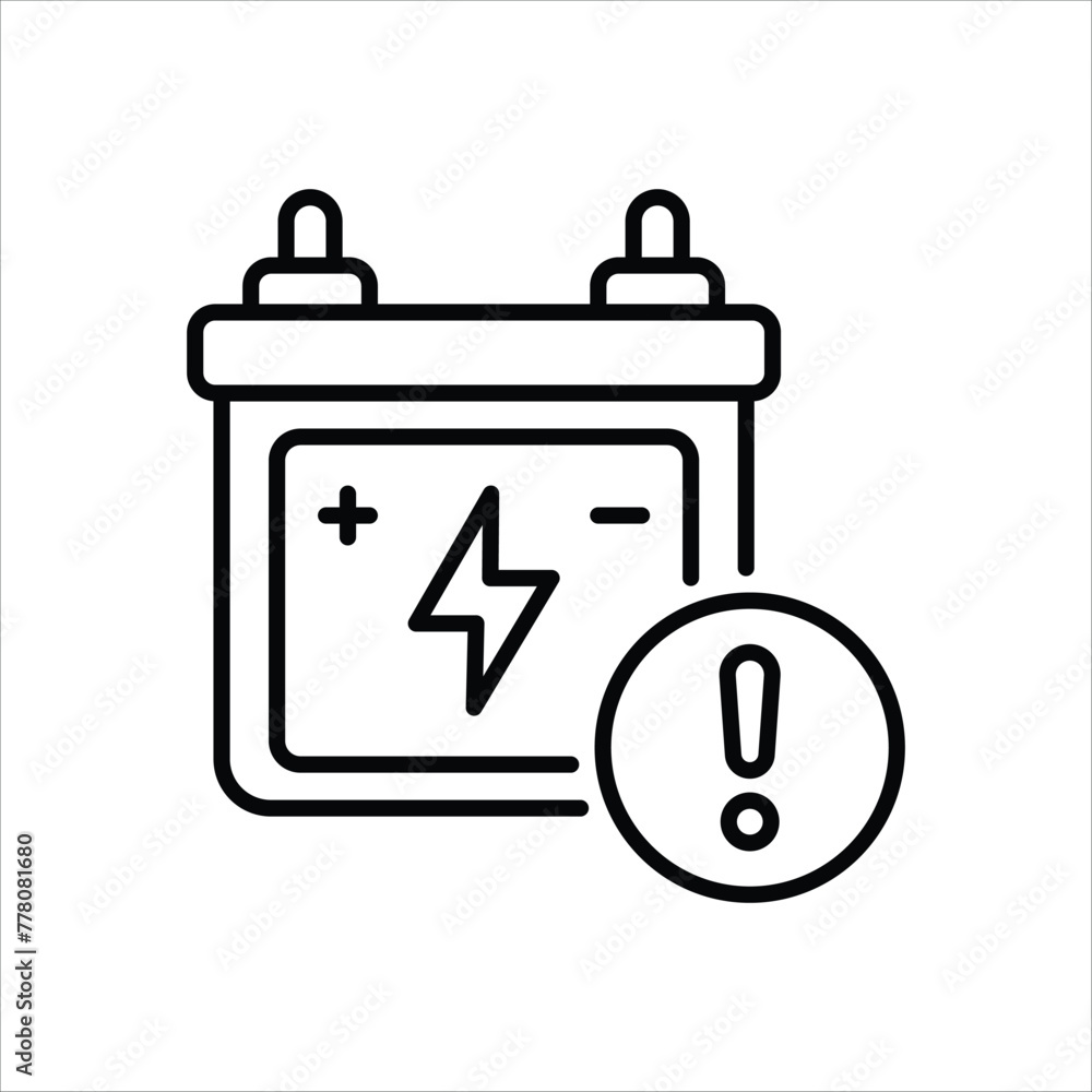 Battery Icon editable stock vector icon Battery Icon editable stock vector icon