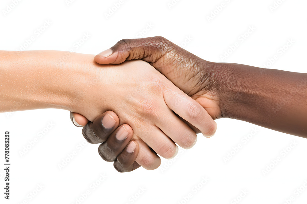 Isolated Handshake Between Two Different Individuals