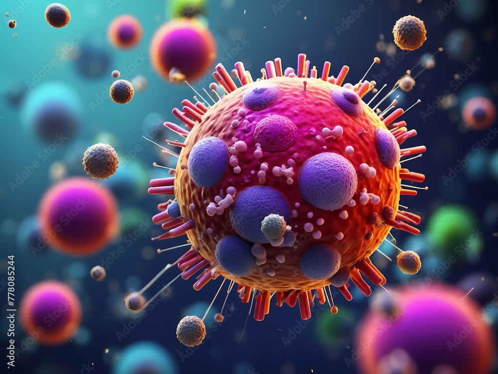 3d rendered illustration of a bacteria 3d rendered illustration of a bacteria