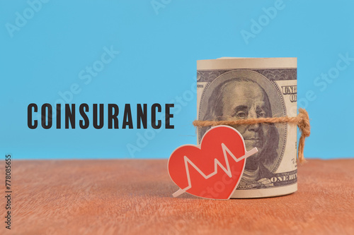 Coinsurance is a type of cost-sharing in health insurance where the insured individual pays a specified percentage of the cost of covered healthcare services