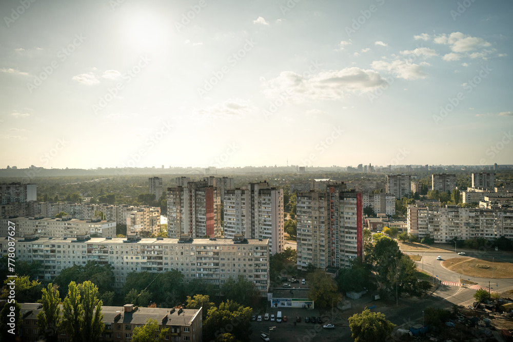 view of the city from above.
Sunset in the city.
Kyiv from above.
View of Kyiv from above.
Panorama of the city