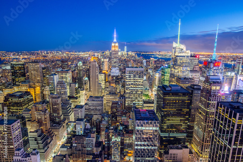 Aerial view of the Manhattan skyline, New York City © Nabil