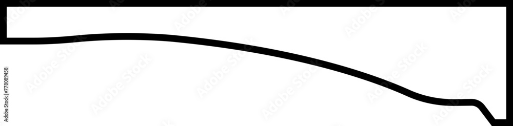 Border shape in outline style editable stock for website design. Vector banner header and separator. Background section and frame template. Abstract curve top headline icon on transparent background. Border shape in outline style editable stock for website design. Vector banner header and separator. Background section and frame template. Abstract curve top headline icon on transparent background.