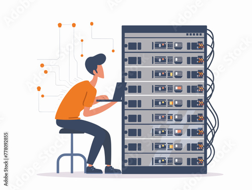 network administrator upgrades switches for seamless data flow