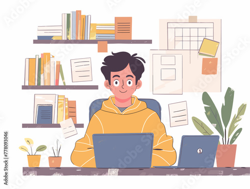 online animated group video meeting