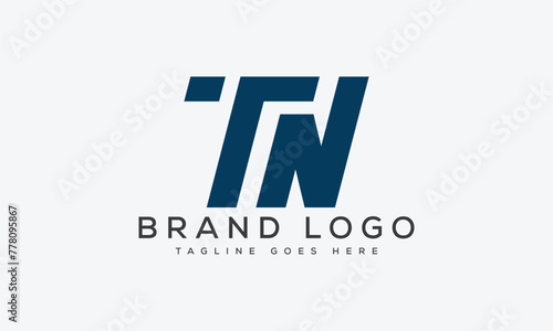 Tableau sur toile letter TN logo design vector template design for brand