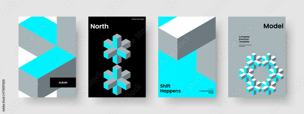 Geometric Flyer Design. Abstract Brochure Template. Isolated Book Cover Layout. Background. Banner. Business Presentation. Poster. Report. Brand Identity. Portfolio. Newsletter. Advertising