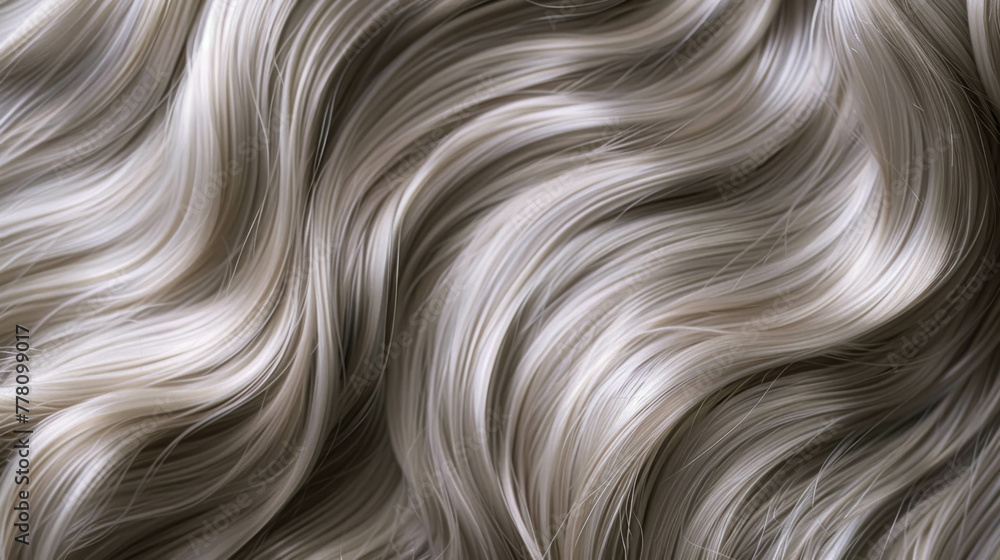 Silver Ash Blonde Hair Texture With Wavy For Fashion And Shampoo Promotion Silver Ash Blonde Hair Texture With Wavy For Fashion And Shampoo Promotion