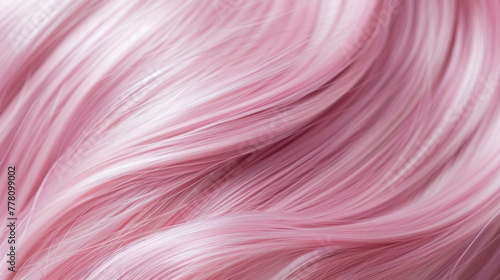 Pastel Pink Hair Texture Straight For Fashion And Shampoo Promotion