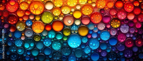 a multicolored background with lots of drops of water on the bottom and bottom of the drops of water on the bottom of the bottom of the image.