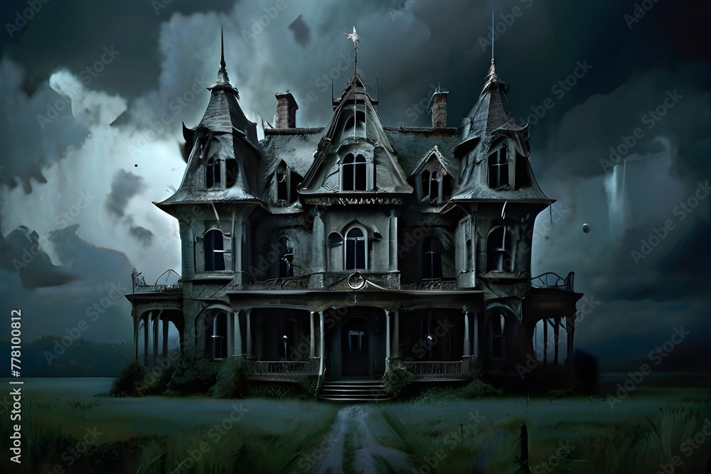 haunted castle in the woods