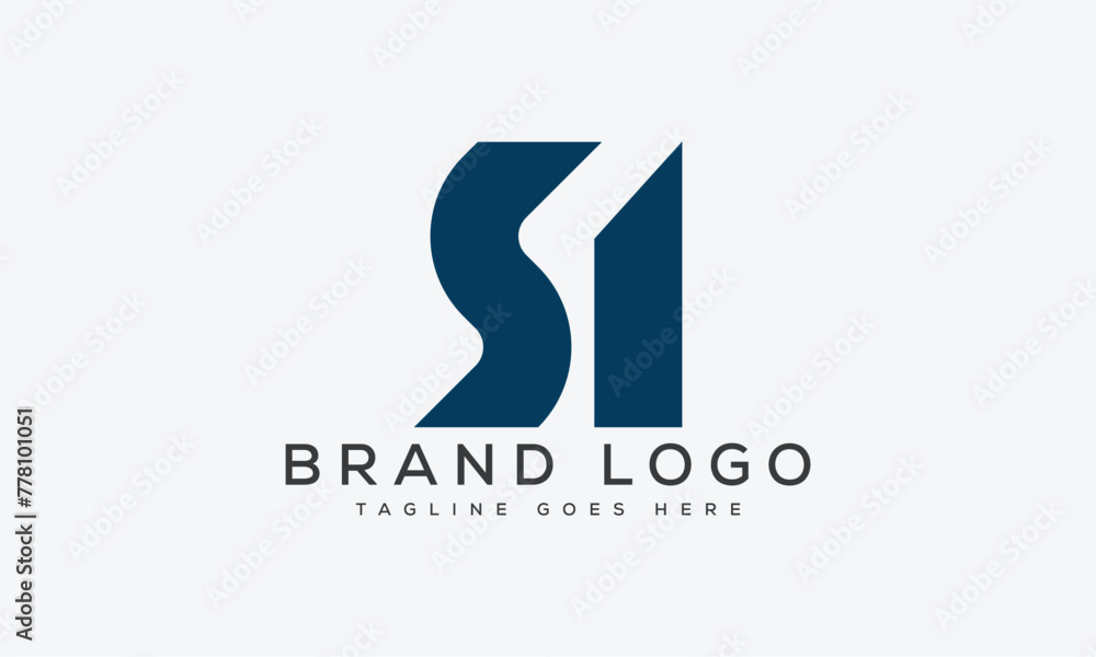 letter SI logo design vector template design for brand letter SI logo design vector template design for brand