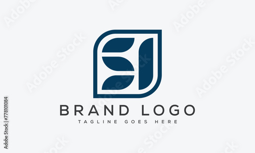 letter SI logo design vector template design for brand