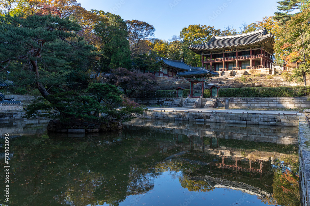 palace garden in korea