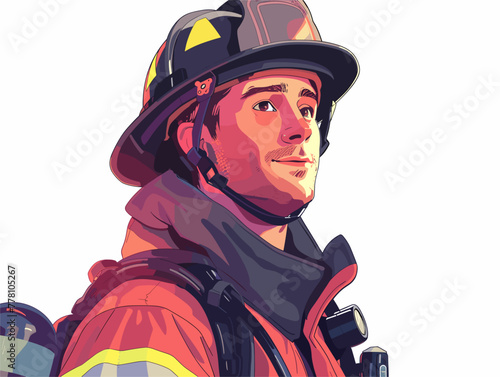 firefighter masterfully coordinates rescue efforts at emergency scene