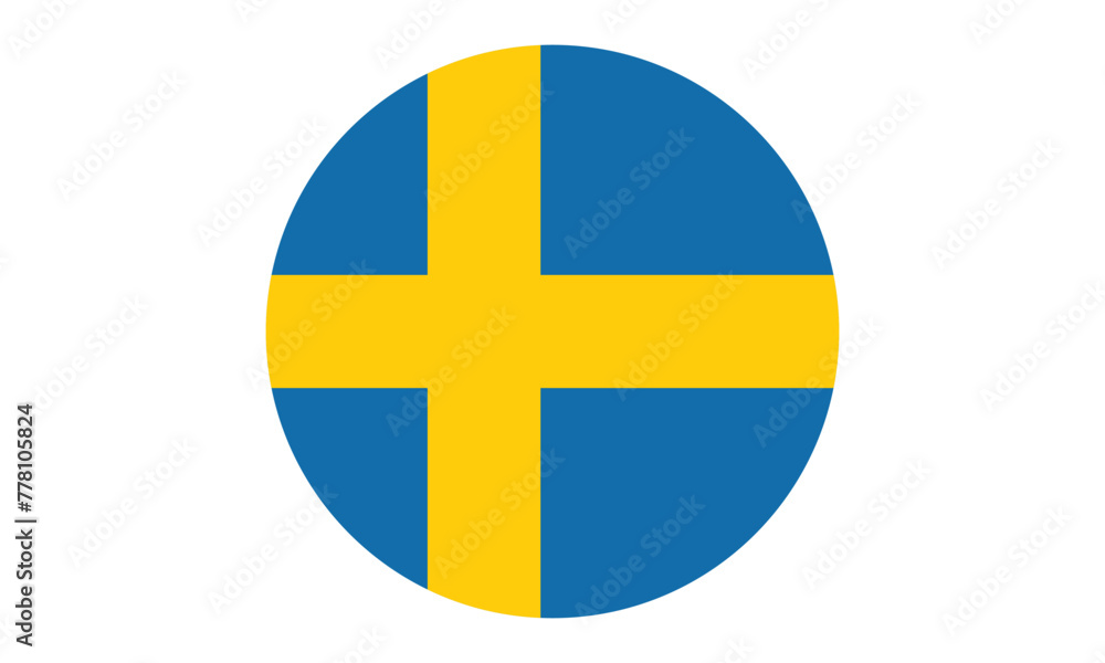 Swedish flag circle transparent png. Sweden flag round. Swedish flag circle transparent png. Sweden flag round.