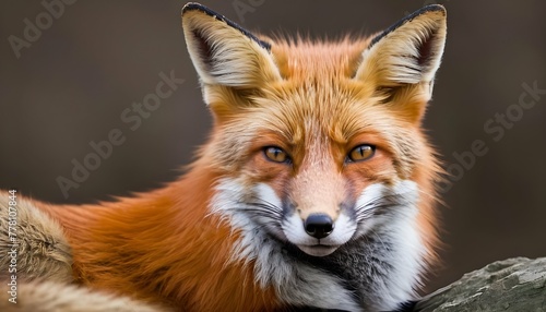 A-Fox-With-Its-Eyes-Half-Closed-Resting-