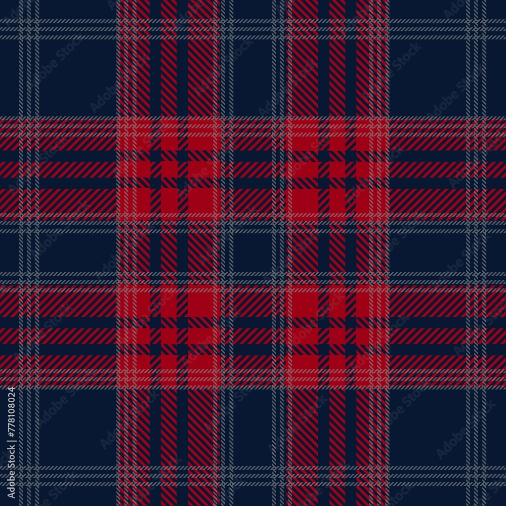 Tartan seamless pattern, red and navy blue, can be used in fashion design. Bedding, curtains, tablecloths
Tartan seamless pattern, red and navy blue, can be used in fashion design. Bedding, curtains, tablecloths