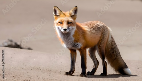 A-Fox-With-Its-Head-Tilted-To-One-Side-In-Curiosit- © Dilara