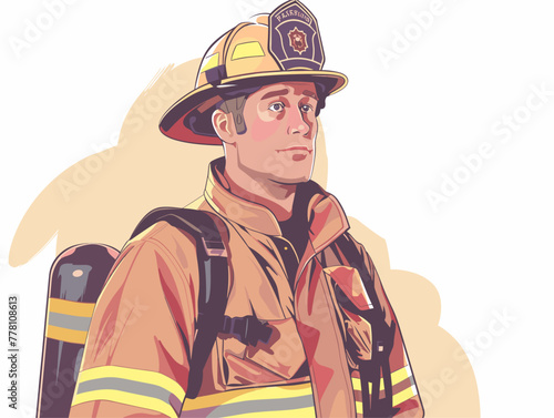 animated illustration of a firefighter taking charge of an emergency rescue