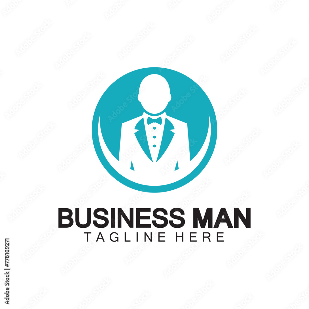 Businessman logo design vector icon illustration Businessman logo design vector icon illustration