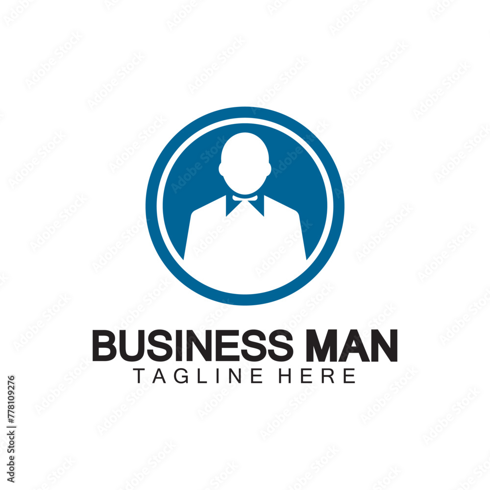 Businessman logo design vector icon illustration Businessman logo design vector icon illustration