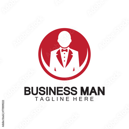 Businessman logo design vector icon illustration Free Download Businessman logo design vector icon illustration - GFXLoad