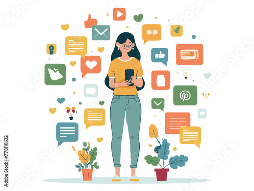 influencer marketing illustration