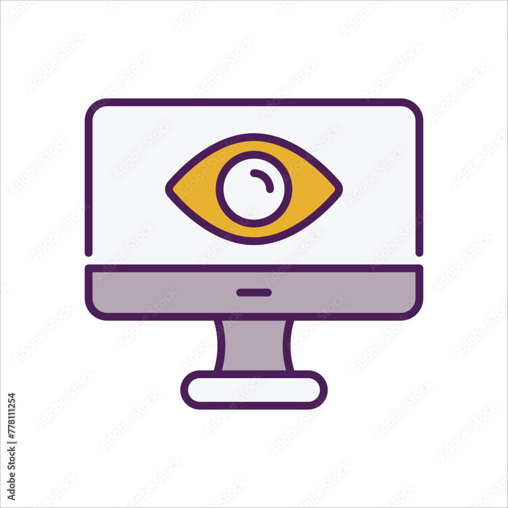 Monitoring Icon editable stock vector icon Monitoring Icon editable stock vector icon