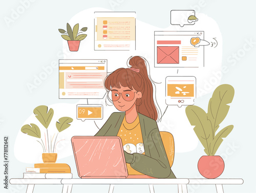 social media manager's content creation