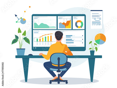 digital marketing strategist using data to optimize website performance