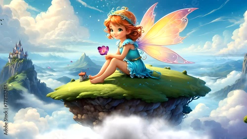 fairy princess in the sky photo