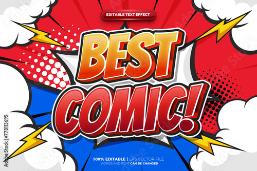 Best Modern Comic Cartoon Text Effect