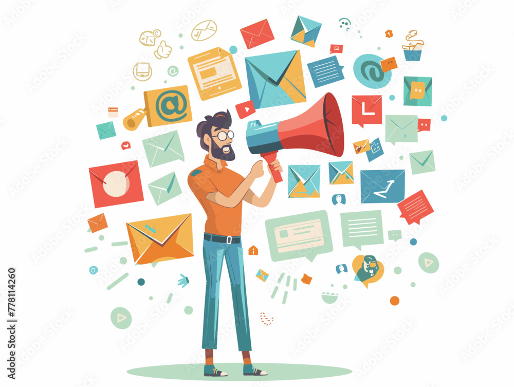 marketing manager sends personalized email campaign marketing manager sends personalized email campaign