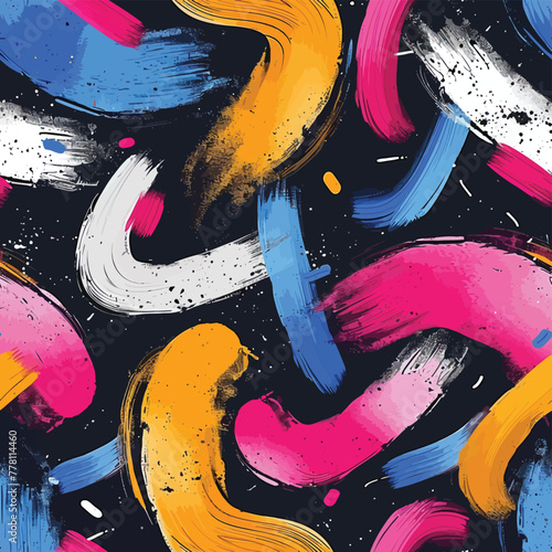 Vector Seamless Watercolor Pattern colorful Design abstract watercolor background